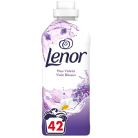 2+4 Gratis: Lenor Wasverzachter Purple Blossom 42 Wasbeurten 882 ml