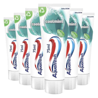 6X Aquafresh Tandpasta Coolmint 75 ml