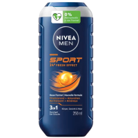 2+2 Gratis: NIVEA Men Shampoo & Douchegel 3in1 Sport 250 ml