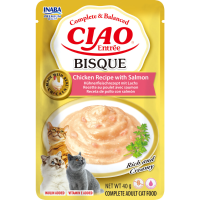 12X Ciao Kattenvoer nat Entrée Bisque Chicken & Salmon 40 gr