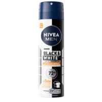 6X NIVEA Men Deodorant Spray Black & White Ultimate Impact 150 ml