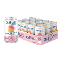 Charlie's Organics Sparkling Water Grapefruit BIO 12 x 330 ml