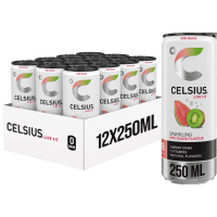 2X Celsius Sparkling Kiwi Guava 12 x 250 ml