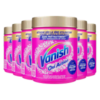 6X Vanish Oxi Action Vlekverwijderaar Poeder Gekleurde Was 480 gr