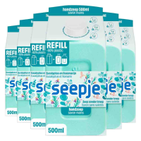 6X Seepje Handzeep Refill Pak Eucalyptus met Rozemarijn 500 ml