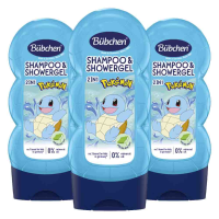 3X Bübchen 2in1 Shampoo & Douchegel Squirtle 230 ml