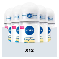 12X NIVEA Deodorant Roller Summer Happiness 50 ml