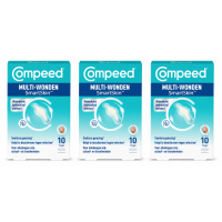 3X Compeed SmartSkin™ Multi wondpleisters Medium 10 stuks