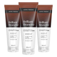 3X John Frieda Brilliant Brunette Conditioner 250 ml