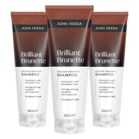 3X John Frieda Brilliant Brunette Shampoo 250 ml
