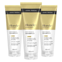 3X John Frieda Blonde+ Repair Bond Building Shampoo 250 ml