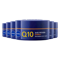 6X NIVEA Q10 Energy Anti Rimpel Nachtcréme 50 ml