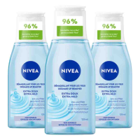 3X NIVEA Oogmake upremover Extra Milde 125 ml