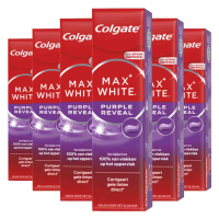 6X Colgate Tandpasta Max White Purple Reveal 75 ml