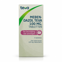 Teva Wormkuurtabletten Mebendazol 100mg 6 stuks