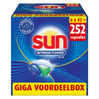 6X Sun Intense Power 4 in 1 Vaatwastabletten 42 stuks