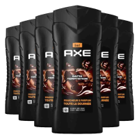 6X Axe 5 in 1 Shampoo & Shower Gel Dark Temptation 400 ml