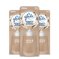 Glade Sense & Spray Navulling Romantic Vanilla Blossom 3 x 18 ml