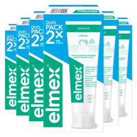 6X Elmex Tandpasta Sensitive Duopack 2 x 75 ml