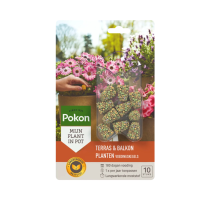 12X Pokon Terras & Balkon Planten Voedingskegels 10 stuks