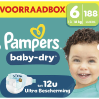 Pampers Baby Dry Luiers Maat 6 (13 18kg) 188 stuks