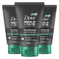 3X Dove Men+ Care Advanced Face Wash Oil Control 100 ml