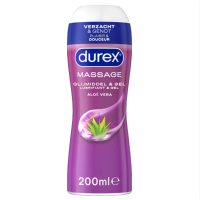 Durex 2 In 1 Massageolie en Glijmiddel Aloë Vera 200 ml