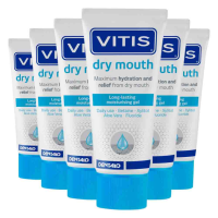 6X Vitis Droge Mond Mondgel 50 ml