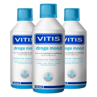 3X Vitis Mondwater Droge Mond 500 ml