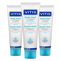 3X Vitis Tandpasta Droge Mond 75 ml