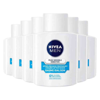 6X NIVEA Men Aftershave Balsem Sensitive Cooling Zero Alcohol 100 ml