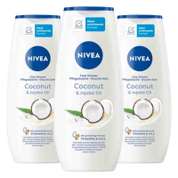 3X NIVEA Douchegel Coconut & Jojoba Oil 250 ml