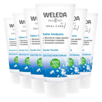 6X WELEDA Tandpasta Saline 75 ml