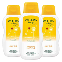 3X WELEDA Baby Calendula Verzorgende Olie 200 ml
