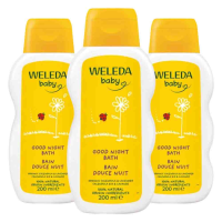 3X WELEDA Baby Calendula Good Night Badcrème 200 ml