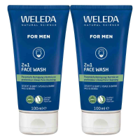 2X WELEDA Men 2 in 1 Reinigingsgel 100 ml