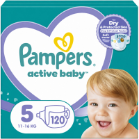 2X Pampers Active Baby Luiers Maat 5 (11 16kg) 60 stuks