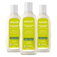 3X WELEDA Pluimgierst Milde Shampoo 190 ml