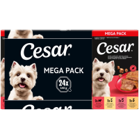 Cesar Hondenvoer Nat Classic Terrine Mix Kip, Rund, Kalkoen 24x150 gr
