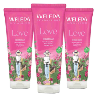 3X WELEDA Wilde Rozen Douchecrème Love 200 ml