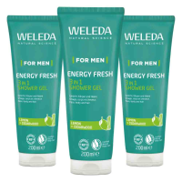 3X WELEDA Men 3 in1 Douchegel 200 ml