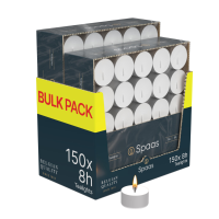 2X SPAAS Theelichten ± 8 Branduren 75 stuks