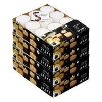 4X SPAAS Theelichten Maxi Wit 10 Branduren 24 stuks