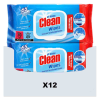 12X At Home Multi Purpose Reinigingsdoekjes 55 stuks