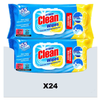 24X At Home Multi Purpose Reinigingsdoekjes Lemon 55 stuks