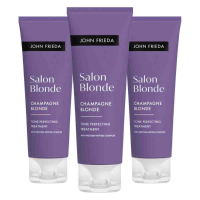 3X John Frieda Salon Blonde Tone Perfecting Treatment Platinum 120 ml