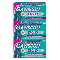 3X Gaviscon Kauwtabletten Duo Bosvruchten 32 stuks