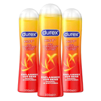 3X Durex Glijmiddel Verwarmend 100 ml