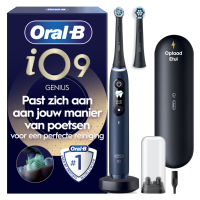 Oral B iO 9 Elektrische Tandenborstel Blauw + 2 Opzetborstels + Oplaadreisetui