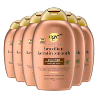 6X OGX Brazilian Keratin Smooth Shampoo 385 ml